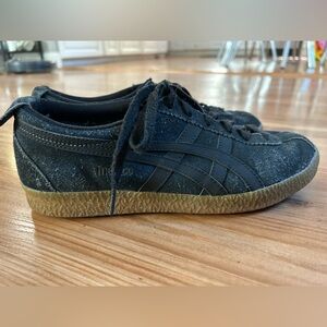 Onitsuka Tiger Asics Black Sneakers Mexico Delegation Tokyo D639L US 7-M 8.5-W